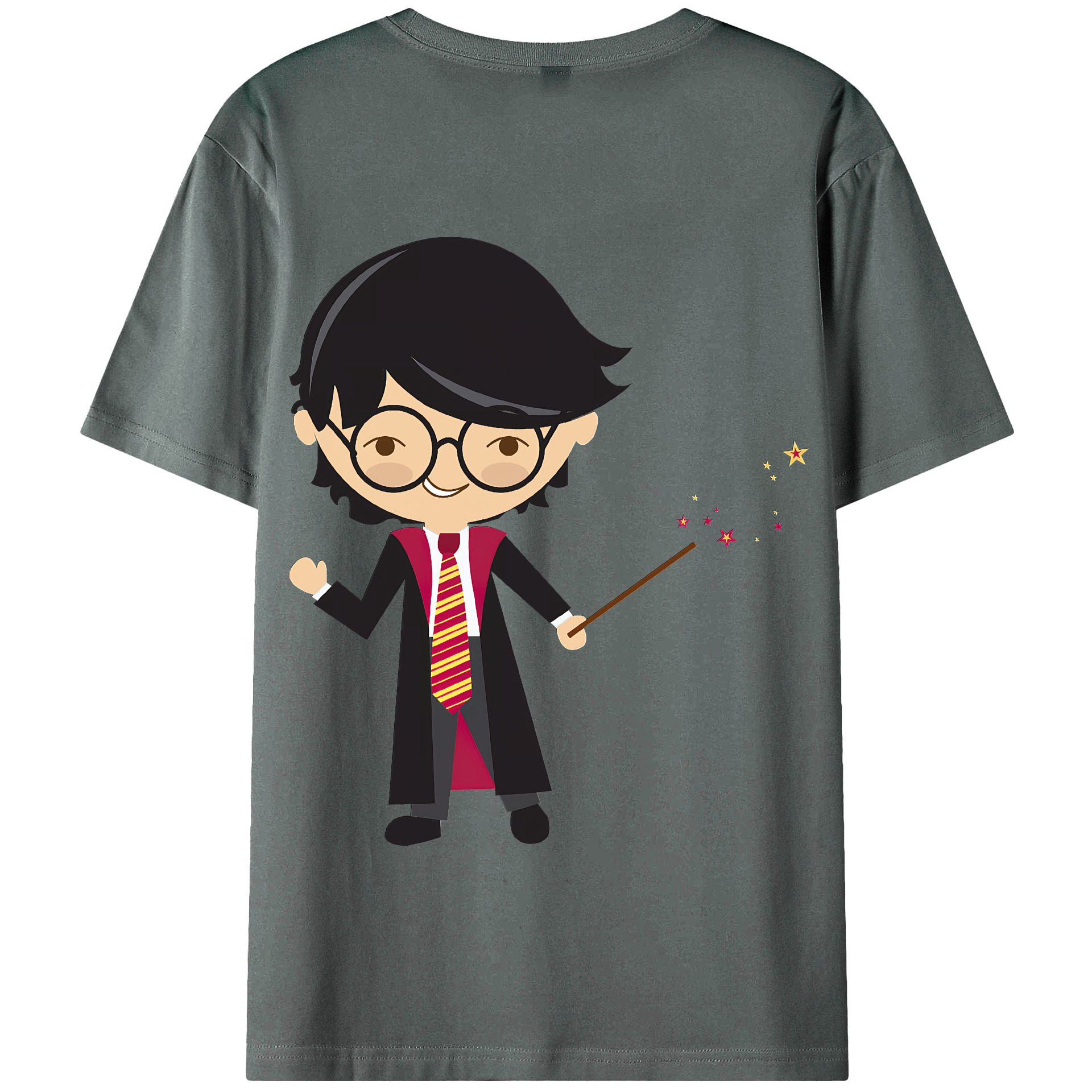 （画像用） Harry Potter ハリー・ポッターシリーズ 綿100％半袖Tシャツ（背面プリント）